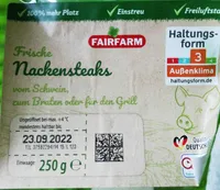 Frische Nackensteaks vom Schwein