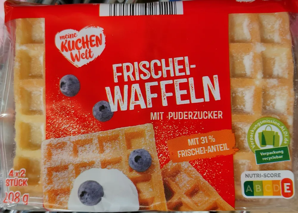 Frischei-Waffeln - Puderzucker