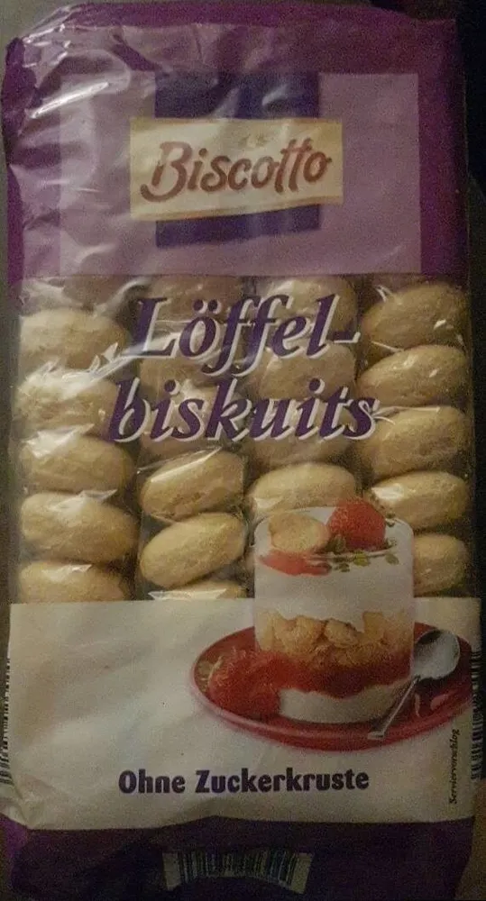 Löffelbiskuits ohne Zuckerkruste