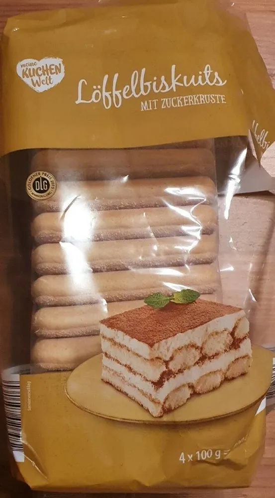 Löffelbiskuits mit Zuckerkruste