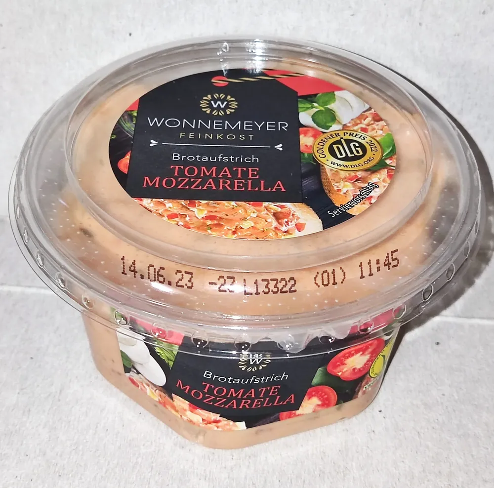 Brotaufstrich Tomate-Mozzarella