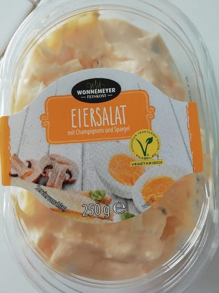 Eiersalat mit Spargel und Champignons