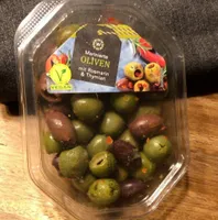 ALDI Wonnemeyer Marinierte Oliven mit Rosmarin & Thymian 100g 1.29€ 1kg 11.56€