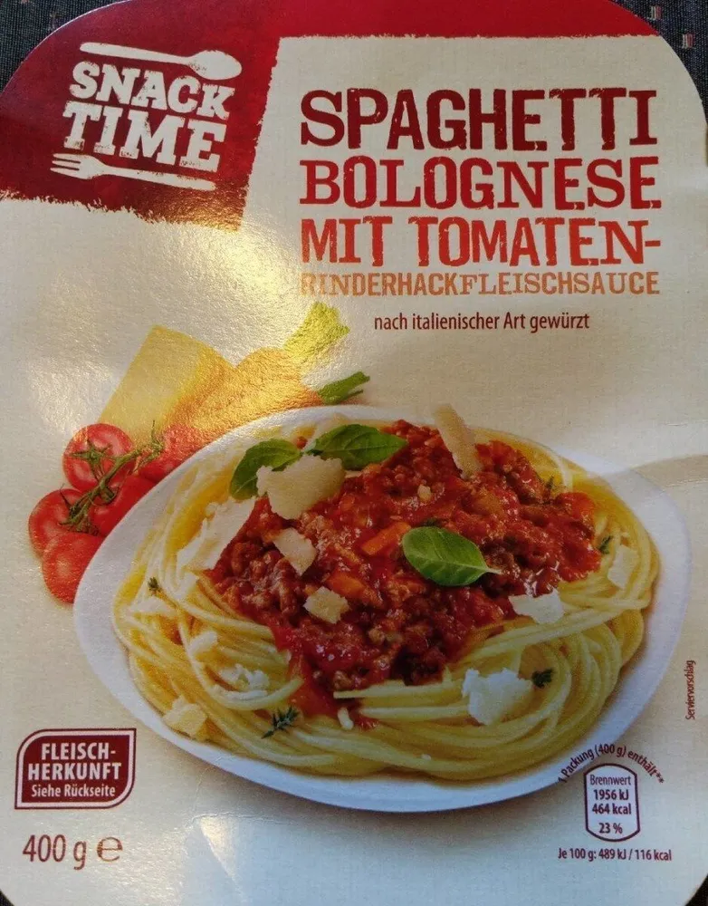Spaghetti Bolognese mit Tomaten- Rinderhackfleischsauce