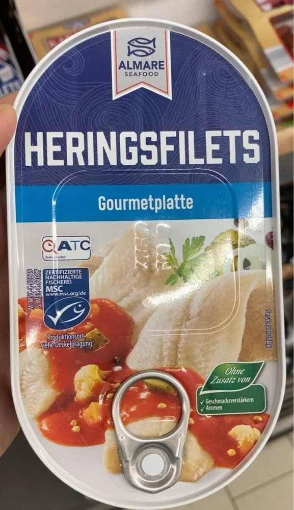 Heringsfilets Gourmetplatte