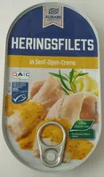 Heringsfilets in Senf-Dijon-Creme