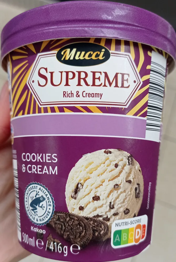Cookies and Cream ice cream