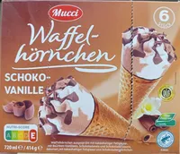 Waffel-Hörnchen - Schoko-Vanille