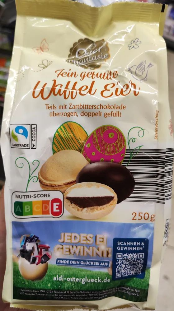 Fein gefüllte Waffel Eier