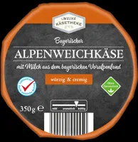 ALDI MEINE KÄSETHEKE Käse Bayerischer Alpenweichkase 350g 3.29€ 1kg 9.40€