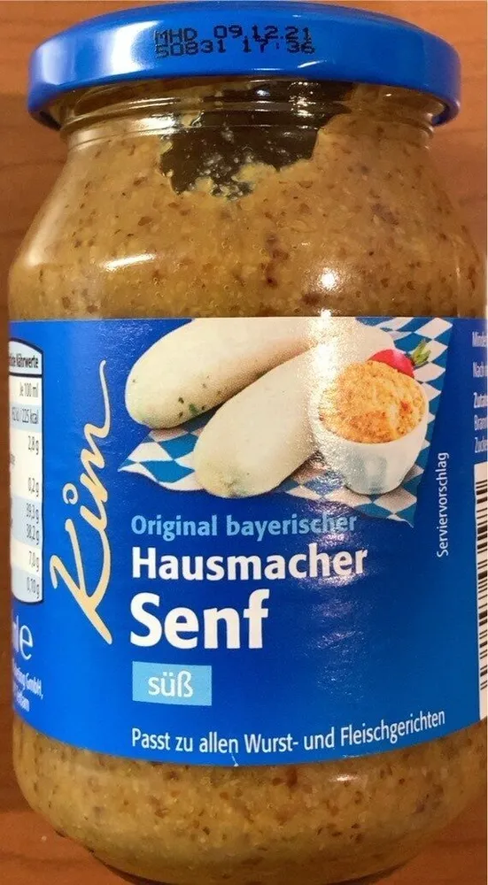 Süßer bayrischer Hausmacher Senf