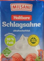 Haltbare Schlagsahne