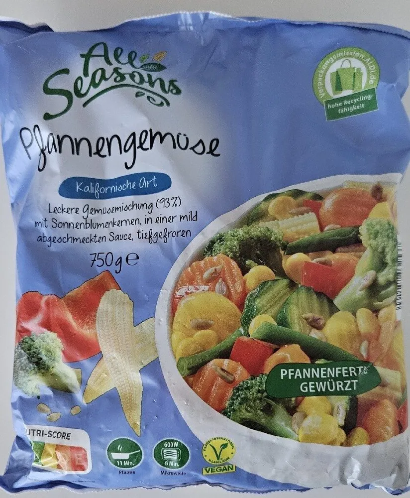 Pfannengemüse Kalifornische Art