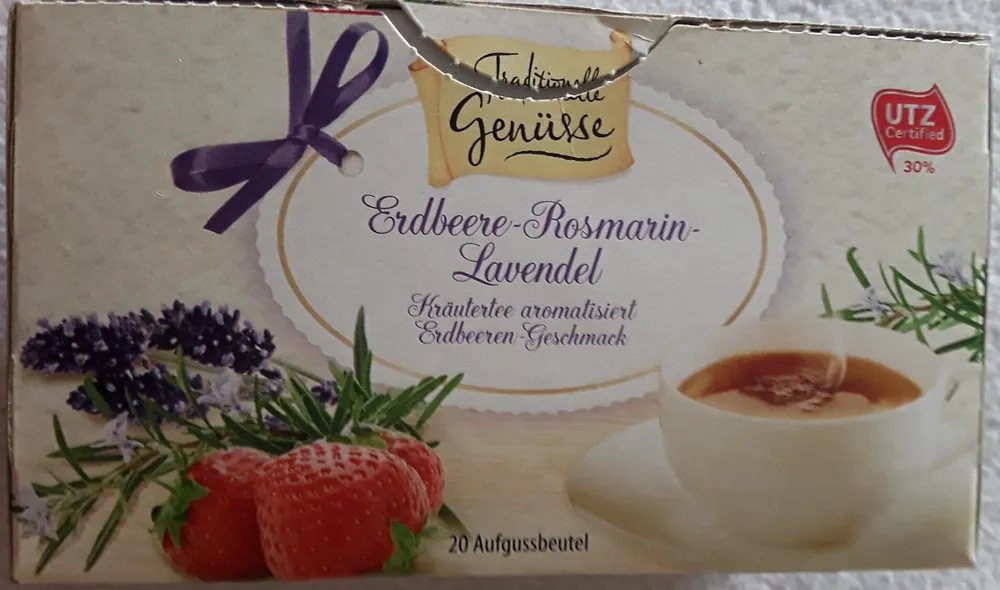 Erdbeere Rosmarin Lavendel Kräutertee