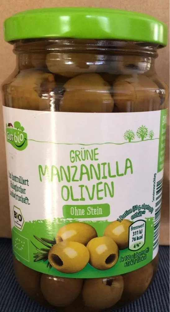 Manzanilla Oliven ohne Stein