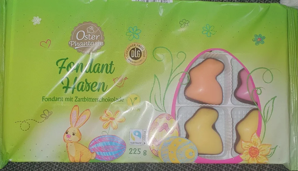 Fondant-Hasen mit Zartbitterschokolade