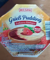Grieß Pudding Erdbeere-Himbeere