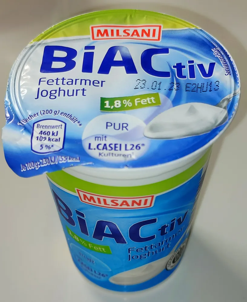 BIACtiv fettarmer Joghurt - Pur