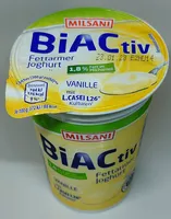 BiACtiv Fettarmer Joghurt VANILLE mit L.CASEI L26 Kulturen