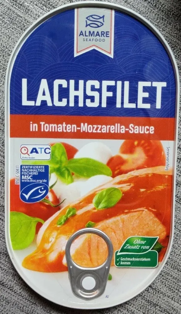 Lachsfilet in Tomaten-Mozzarella-Sauce