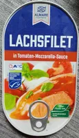 Lachsfilet in Tomaten-Mozzarella-Sauce