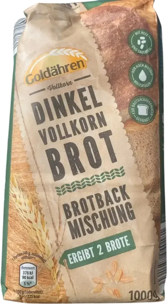Dinkelvollkornbrot Backmischung