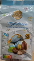 Gefüllte Vollmilchschokoladen-Eier Milch-Creme