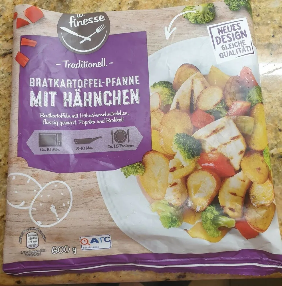 Bratkartoffel-Pfanne mit Hähnchen