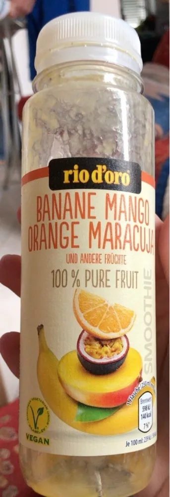Banane mango orange maracuja