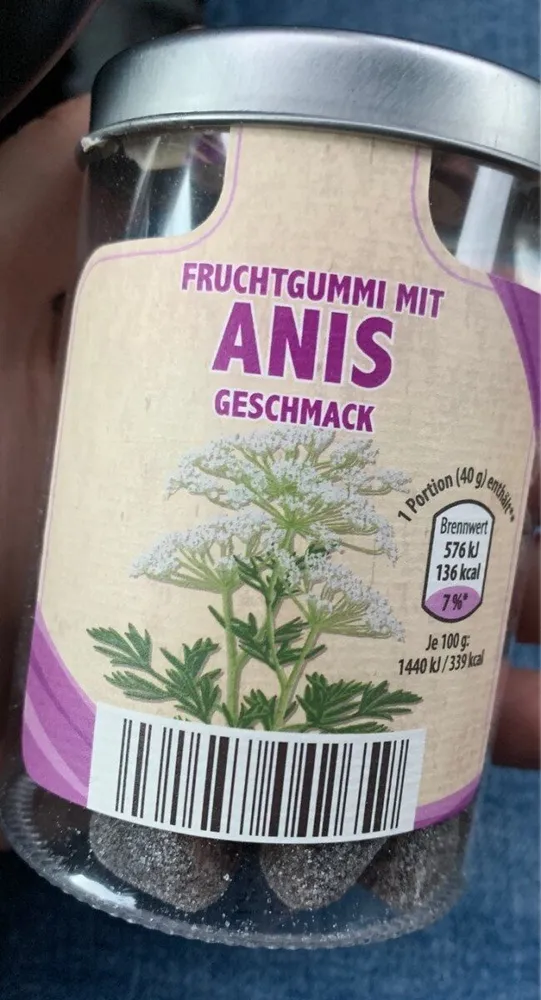 Fruchtgummi mit anis