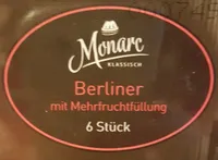 Berliner mit Mehrfruchtfüllung