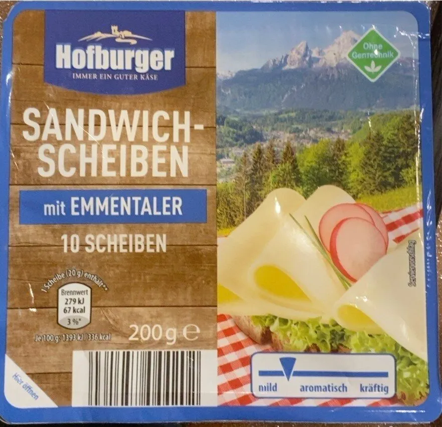 Sandwichscheiben mit Emmentaler