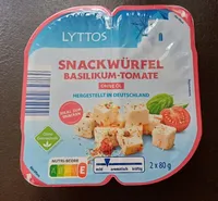 Snack-Würfel ohne Öl - Basilikum-Tomate