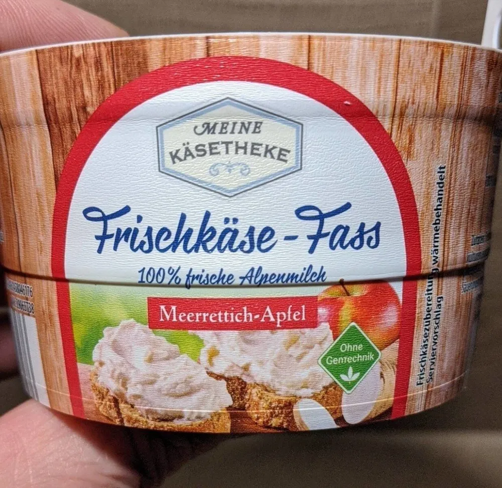 Frischkäse-Fass