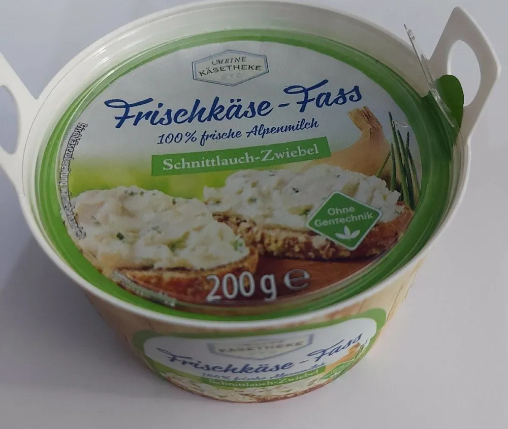 Frischkäse - Fass, Schnittlauch-Zwiebel