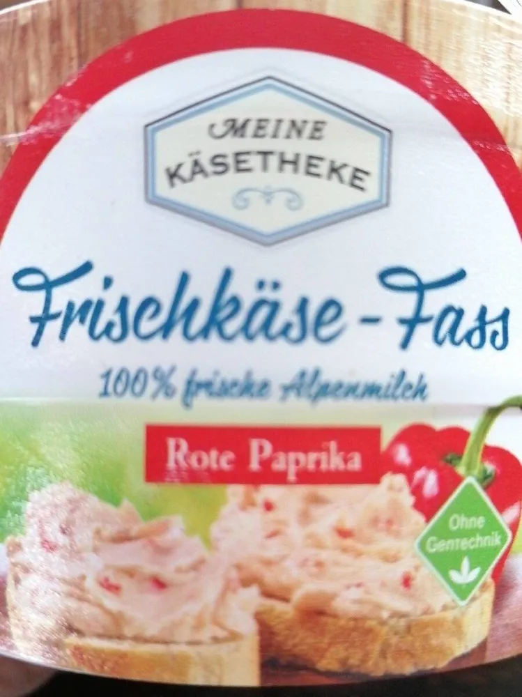 Frischkäse-Fass - Rote Paprika