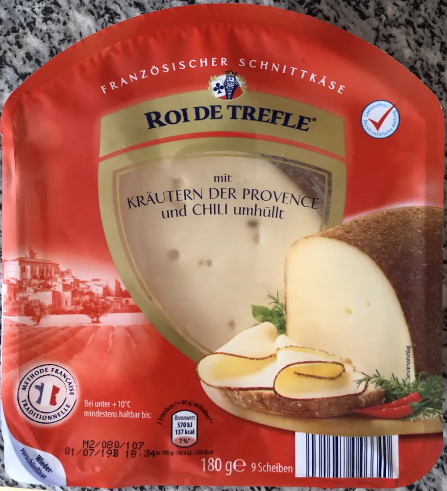 Roi de Trefle mit Kräutern der Provence und Chili umhüllt