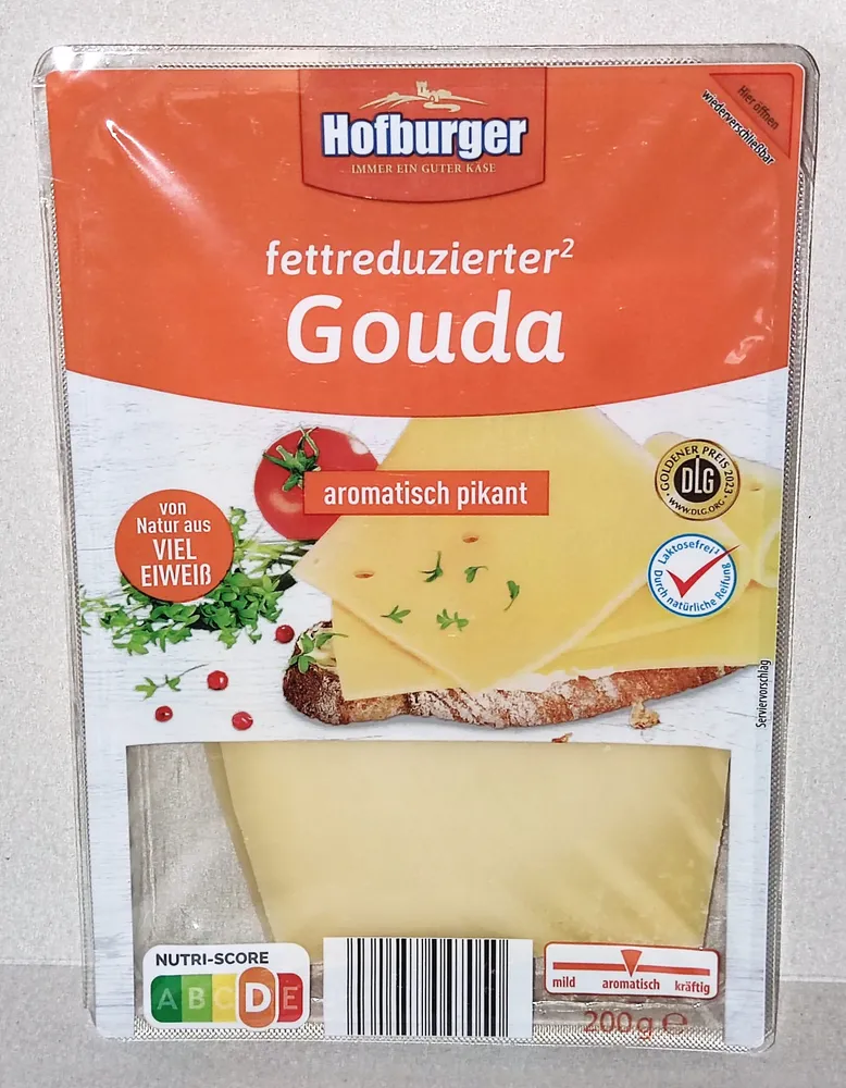 Fettreduzierter Gouda - aromatisch-pikant