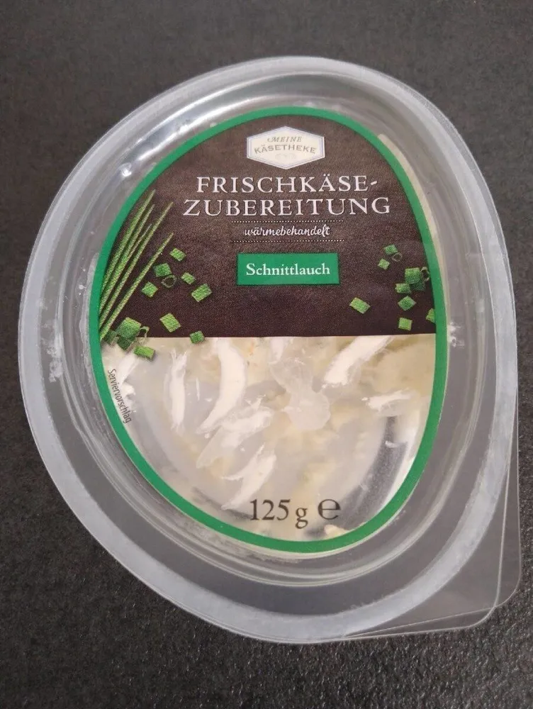Frischkäsezubereitung - Schnittlauch
