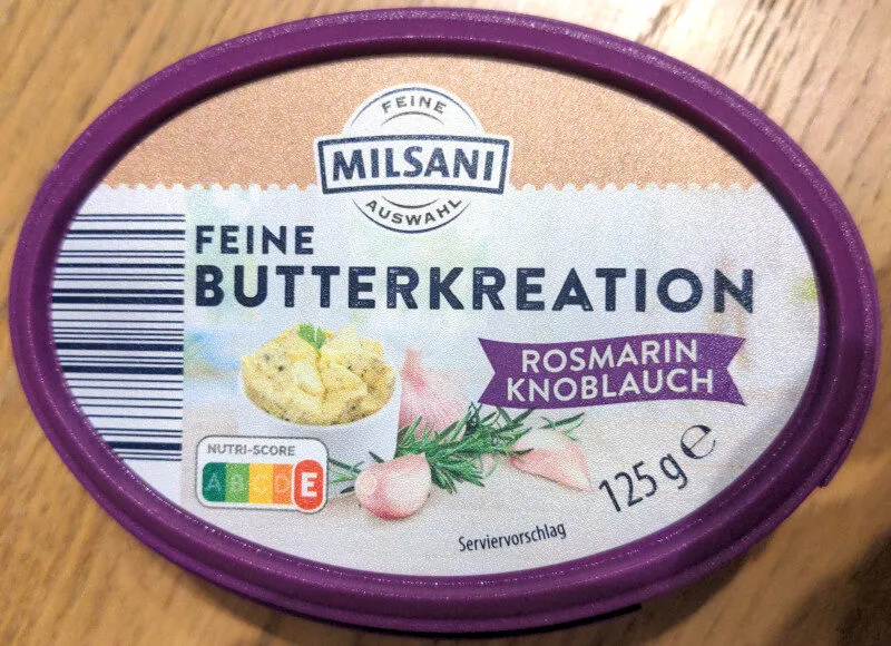 Feine Butterkreation Rosmarin-Knoblauch