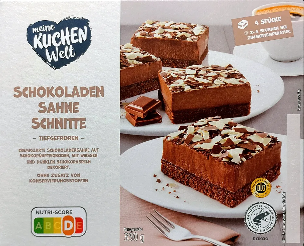 Schokoladen-Sahne-Schnitte