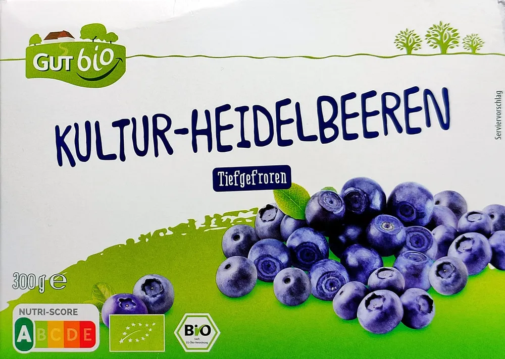 Bio-Kulturheidelbeeren, tiefgefroren