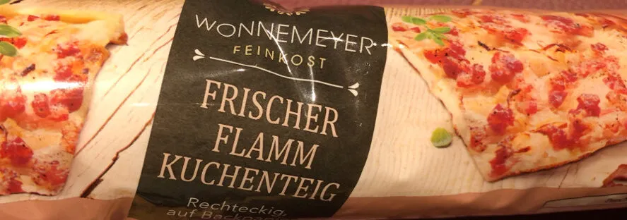 Frischer Flammkuchenteig