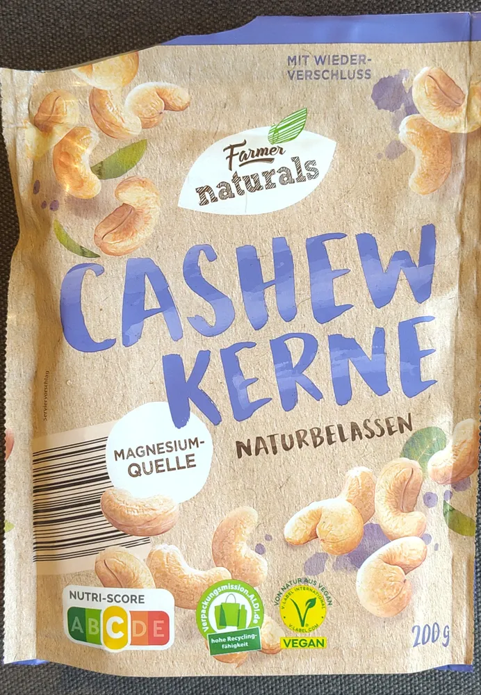 Cashewkerne naturbelassen