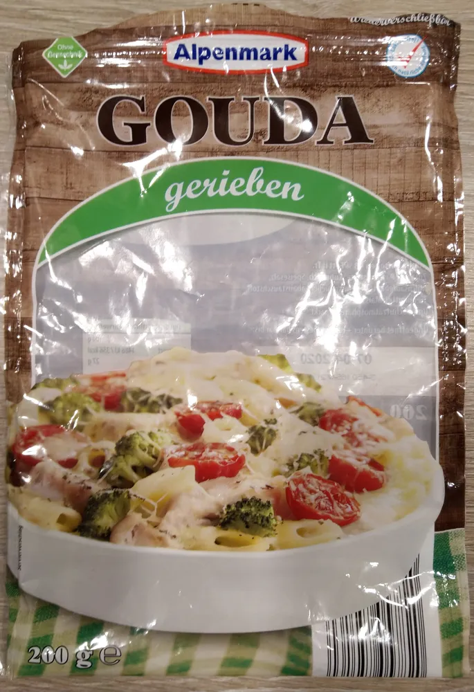 Gouda gerieben