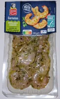 Fisch 2x Garnelen, geschält & mariniert - Kräuter-Knoblauch