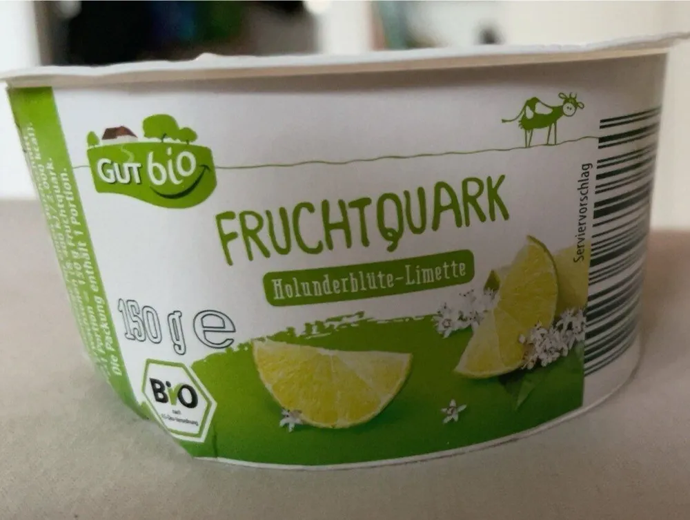 Bio-Fruchtquark - Holunderblüte-Limette