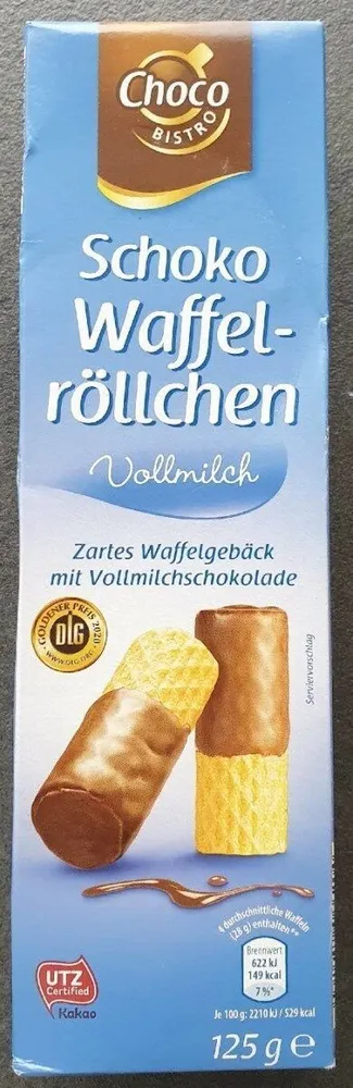 Schoko Waffelröllchen Vollmilch