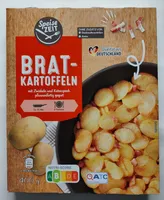 Bratkartoffeln mit Zwiebeln und Katenspeck