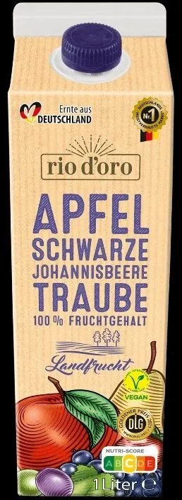 Landfrucht - Apfel-Schwarze Johannisbeere-Traube